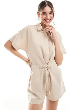 JJXX Beige playsuit i hør-Neutral