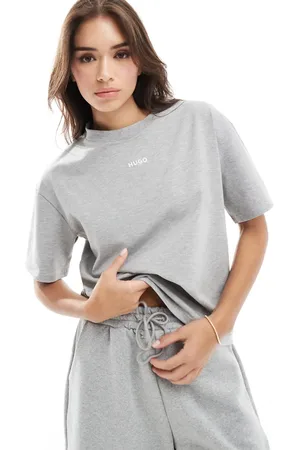 HUGO BOSS HUGO Bodywear - Shuffle - Sølvfarvet T-shirt