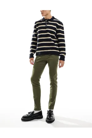 ASOS Skinny chinos i khaki-Grøn