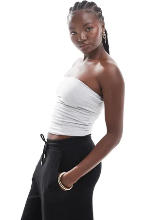 Cotton On Cotton On - All Day - Grå tubetop med bandeau-snit