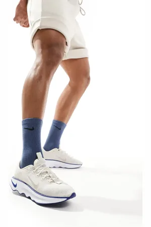 Nike Motiva - Cremehvide og blå sneakers-Neutral