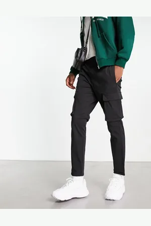 Only & Sons Tapered cargobukser med elastisk talje i