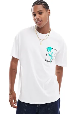 New Look T-shirt med firkantet rosegrafik