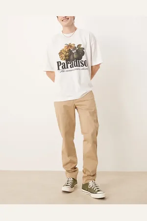 GANT Smalle chinos i twill-Neutral