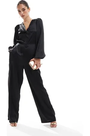 VERO MODA Jumpsuit med knude foran i satin