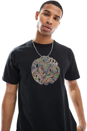 Pretty Green 15th Anniversary - T-shirt med paisley-logo