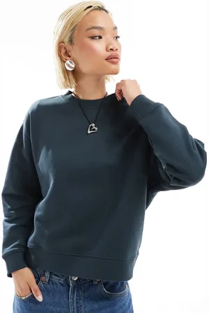 Lee Vasket sort sweatshirt med lille, tonet logo