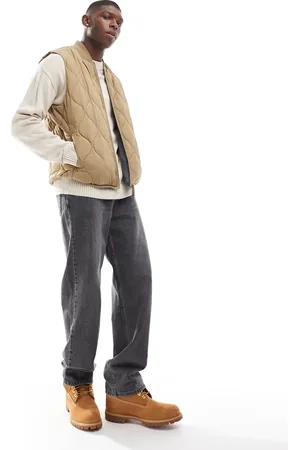 JACK & JONES Jack Jones - Beige quiltet vest-Grøn