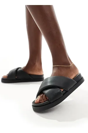 ONLY Sorte sandaler med krydsende remme