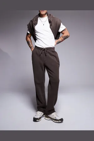 The Couture Club Essentials - Forvaskede brune joggingbukser - Del af sæt