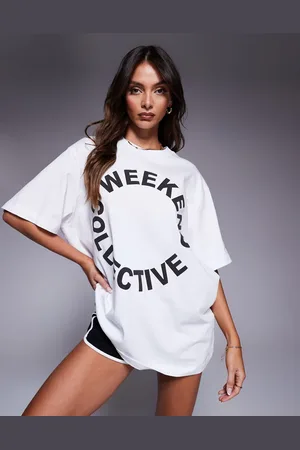 ASOS Weekend Collective - Icon - oversized T-shirt med rund logografik