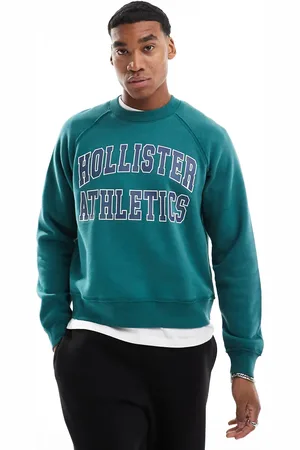 Hollister Cropped sweatshirt med logo i firkantet pasform