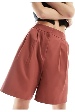 ASOS ASOS DESIGN Tall - Skræddersyede longline-shorts i rustrød