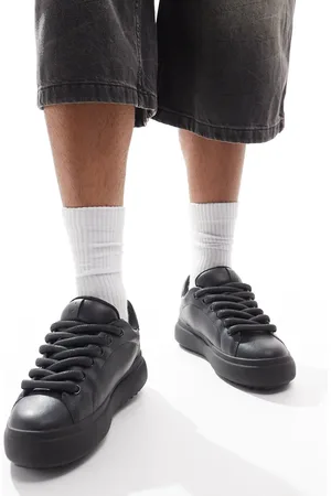 Bershka Sorte chunky sneackers fra