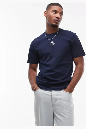 Lacoste T-shirt med lille, centralt logoprint i afslappet pasform