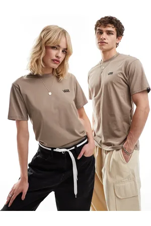 Vans Gråbrun T-shirt med logo på venstre bryst