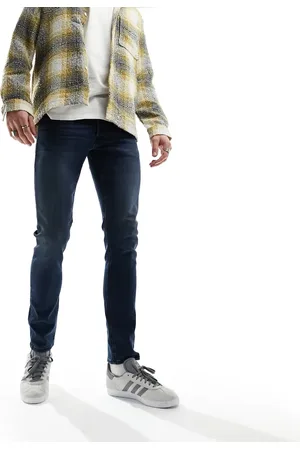 JACK & JONES Glenn - Smalle jeans i mørkeblå vask