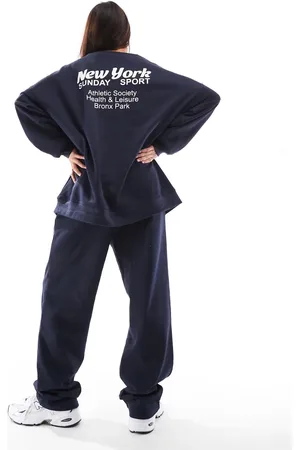 ONLY Oversized sweatshirt med New York-print - Del af sæt