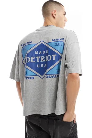 ASOS Oversized t-shirt med firkantet pasform og arbejdsprint på ryggen