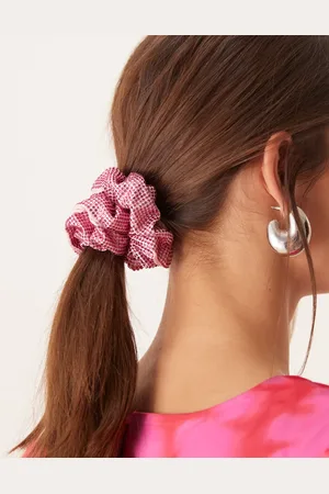 Sui Ava Kelly - Pink scrunchie med rhinsten
