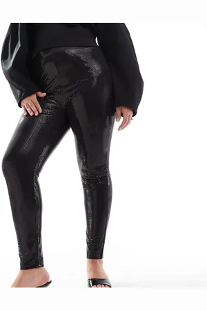Yours Sorte disco-leggings med pailletter