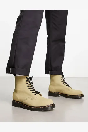 Dr. Martens Dr. Martens - 1460 Pascal - Olivengrønne støvler med 8 snørehuller i ruskind