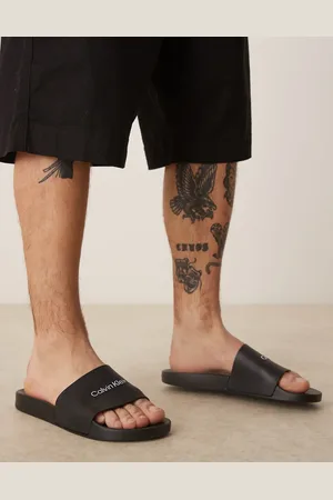 Calvin Klein Sorte sliders med logo