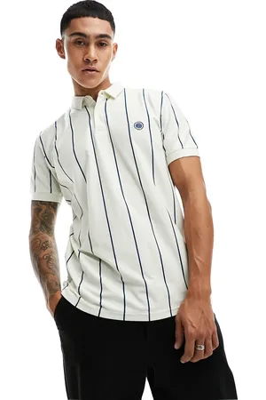 Pretty Green Vega - poloskjorte med nålestriber-Neutral