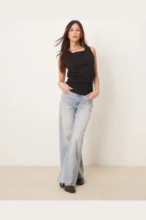 Free People Kaylor - shift-top i hørblanding med åben ryg
