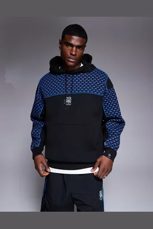 HUGO BOSS HUGO - Red Bull Racing Capsule Dilverston - oversized hættetrøje med logoprint og blå paneler