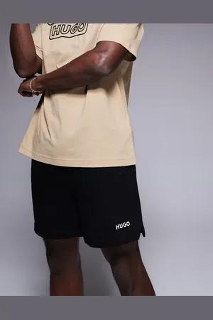 HUGO BOSS Dulasho - Sorte og afslappede joggingshorts med logo - Del af sæt