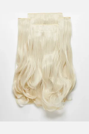 Lullabellz 5 superkraftige hårextensions på 22 " med bølget og føntørret look-Brunette