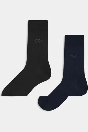 Dickies Pakke med 2 par sorte ribstrikkede sportssokker