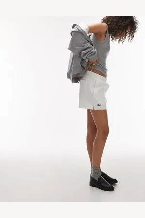 Lacoste Hvide shorts i tolags-piqué