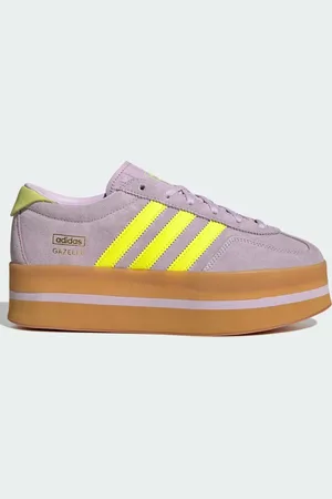 adidas Gazelle Stack - Lyslilla/gule sneakers