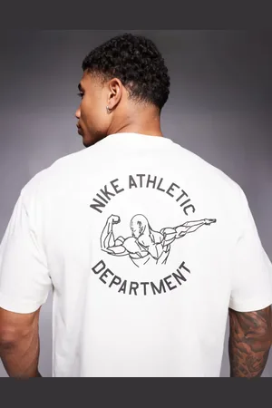 Nike Gym Culture - Hvid T-shirt med grafik-Brun