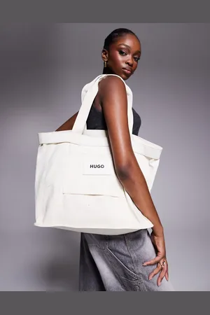 HUGO BOSS Becky - Hvid tote i kanvas