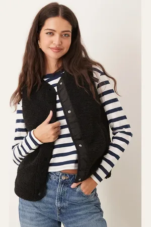 New Look Vest i imiteret lammeskind