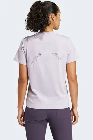 adidas Terrex - Sølvfarvet T-shirt med grafik