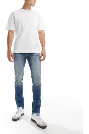 ASOS Skinny-jeans i mørkeblå vintage-vask
