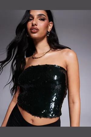 ASOS Bandeau-top med pailletter - Del af sæt