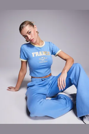 Kaiia Sport - Blå/gul baby-T-shirt med 