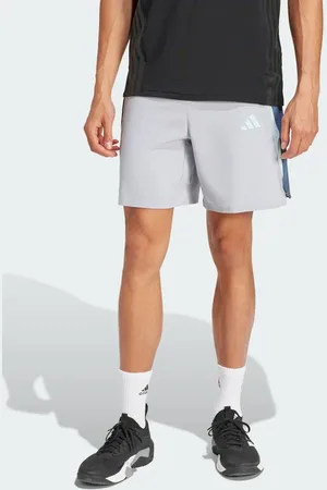 adidas Tech Apparel - Sølvfarvede shorts med farveblok