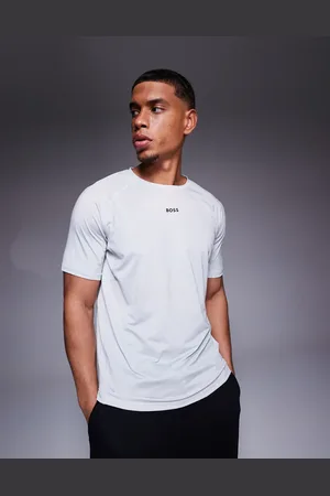 HUGO BOSS Active - smal T-shirt med lille centralt logo