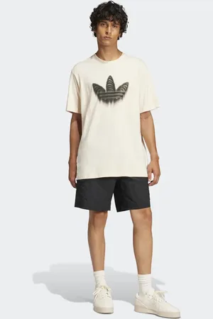 adidas Hvid T-shirt med skelet-trekløverlogo