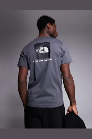 The North Face Box NSE - Grå T-shirt med hvidt logo