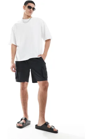 River Island Sorte cargoshorts
