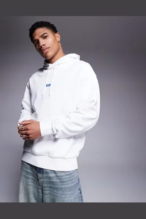 Hugo Blue Hættetrøje med centralt logo