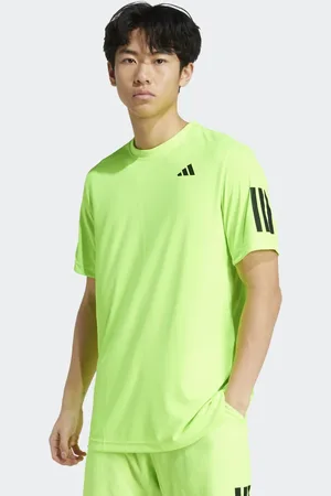 adidas Club Tennis Climacool - T-shirt i neon-citrongul med 3 striber