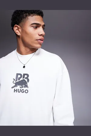 HUGO BOSS Bull Racing Capsule Dahrain - oversized sweatshirt med centralt logo